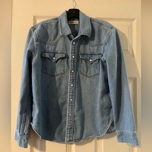 MADEWELL Denim Shirt in Blue Size S